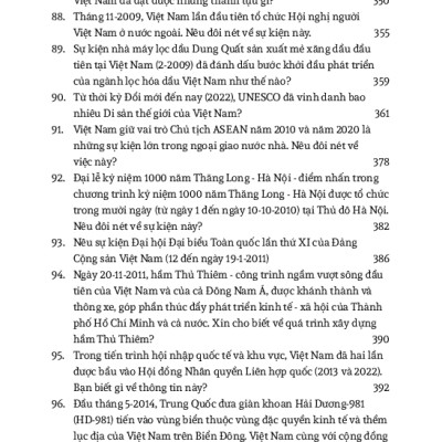 Hỏi Đáp Lịch Sử Việt Nam, Tập 10: Việt Nam - Hành Trình Xây Dựng Và Phát Triển (Từ 1975 Đến Nay)