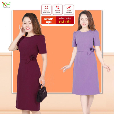 Đầm Suông A Kết Hoa Sang Trọng Gọn Dáng DL813-833