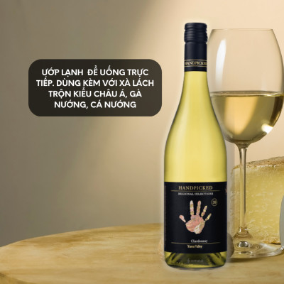 Rượu vang Handpicked regional selections chardonnay yarra valley 12,4% - 14.4% (750ml) - Không hộp
