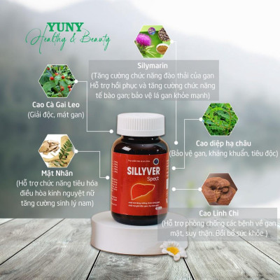 Viên Uống Sillyver Spect Hộp 30 Viên Giúp Hỗ Trợ Bảo Vệ Gan, Tăng Cường Chức Năng Giải Độc Gan