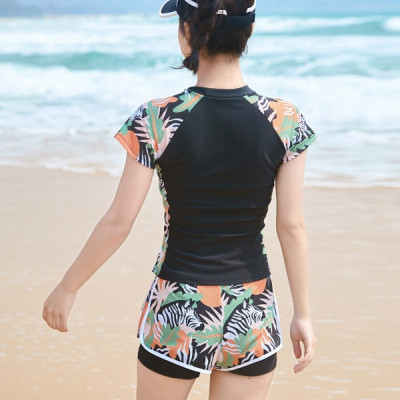 ĐỒ Bơi Nữ Rời Đùi Ngắn Tay Che Bụng