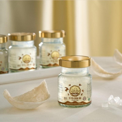 [CHÍNH HÃNG] Yến Sào Hoàng Kim - Hộp Quà Phúc Khang Hòa Vị (50g Tổ Yến Sạch Loại 1 & 4 Hũ Yến Mix 2 Vị) - Quà Biếu Tặng Gia Đình, Người Thân