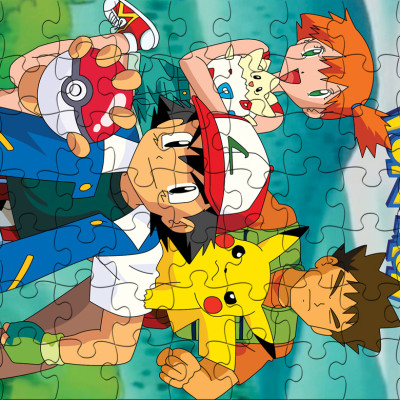 Tranh xếp hình Tia Sáng Pikachu & Togepi ( 63 mảnh)