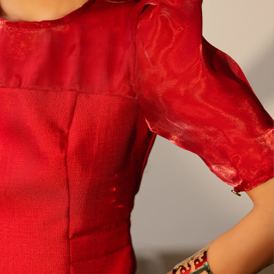 Áo Peplum Tweed Phượng Hoàng TOP184 Thời trang thiết kế Hity