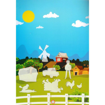 Sách - Bóc Dán Decal Thông Minh Sticker - Nông Trại Hạnh Phúc - Hồng Ân