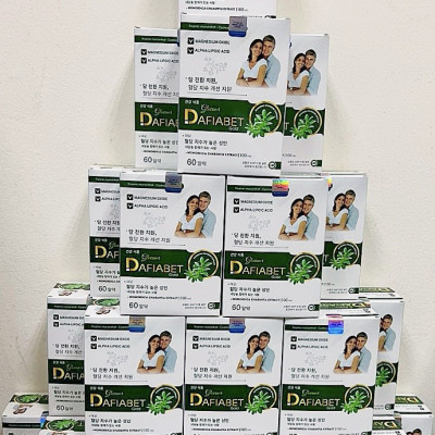 Viên Uống Hạ Nhanh Đường Huyết Glucomr Dafiabet Gold - Giảm Biến Chứng Bệnh Tiểu Đường - Lọ 60 Viên