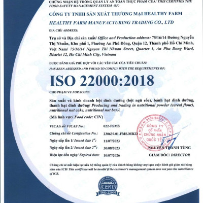 Thanh Năng Lượng Healthy Bar - Vị Chà Bông - 12bar