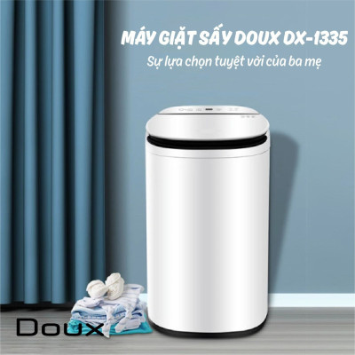 MÁY GIẶT SẤY MINI DOUX 12 CHỨC NĂNG LUX DX-1335 BẢN NÂNG CẤP 2023 CÓ CHỨC NĂNG SẤY HÀNG CHÍNH HÃNG