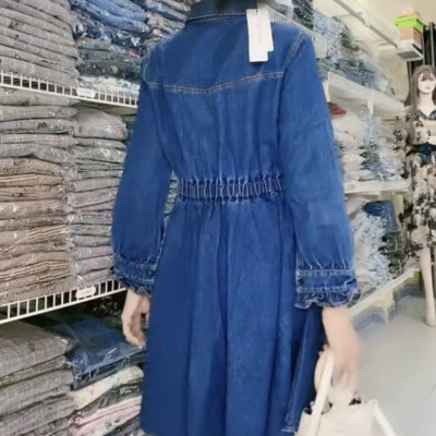 Đầm denim cao cấp siêu dễ thương Myqlothing.