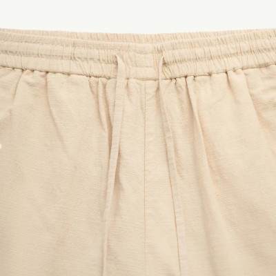 Quần Short Vải texture Lưng Thun Dây Rút Trơn Form Loose - RT 10S25PSH051 | ROUTINE CÀ MAU