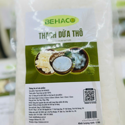 Thạch dừa thô BEHACO 15 ly, túi 1kg