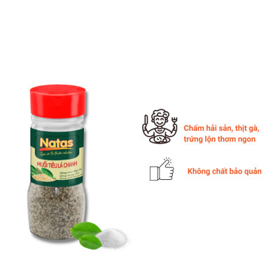 Muối Tiêu Lá Chanh Natas Hũ 65g-Muối Đa Năng