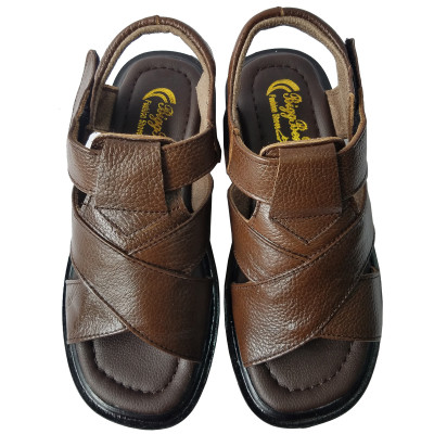 Giày Sandal Nam Trung Niên BIGGBEN Da Bò Thật Cao 4 Phân SD136