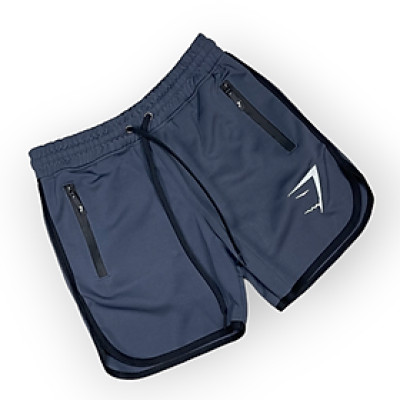 Quần đùi tập gym nam DO GYM SHOP thun poly không xù lông, thoáng mát, logo thêu