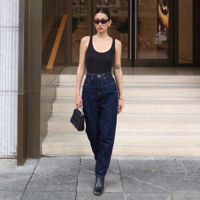 Quần Mom Jeans Lưng Cao Aaa Jeans