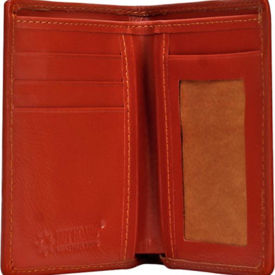 Ví Nam Da Cá Sấu Nguyên Con Kiểu Đứng Huy Hoàng HT2238 (12.5 x 10 cm) - Vàng