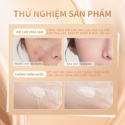 Kem phấn tươi BB chống nắng Bimore che phủ tốt bền màu_15ml