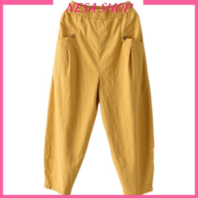 Quần ống rộng nữ, chất liệu Đũi cao cấp, phong cách Hàn Quốc, trẻ trung, thoải mái NeSa Shop QKH.56