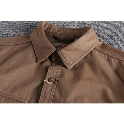 Áo sơ mi túi hộp phong cách Retro_dã ngoại