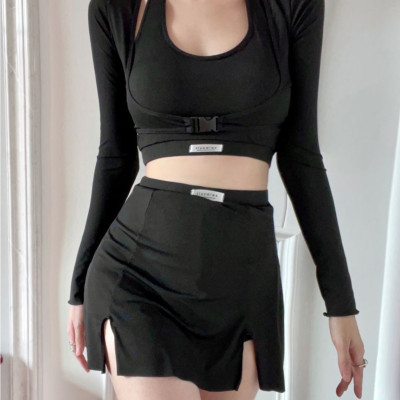 Bộ đồ bơi bikini nữ 2 mảnh kín đáo quần short áo tay dài đi tắm biển, tập yoga, tập gym - B.31