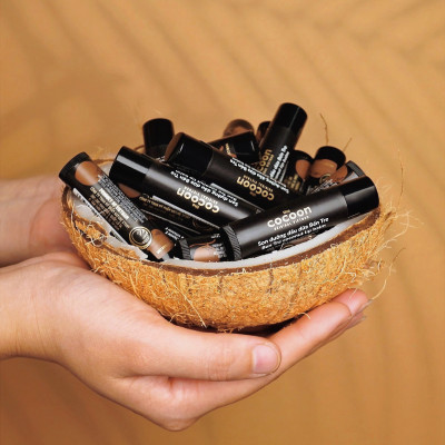 Combo Dầu tẩy trang hoa hồng cocoon 140ml + Son dưỡng môi dầu dừa bến tre cocoon 5g