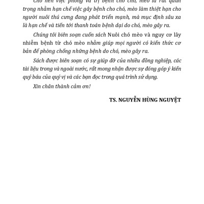 Nuôi Chó Mèo Và Nguy Cơ Lây Nhiễm Bệnh Từ Chó Mèo