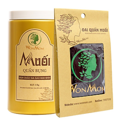 Combo muối quấn bụng + đai quấn muối Wonmom