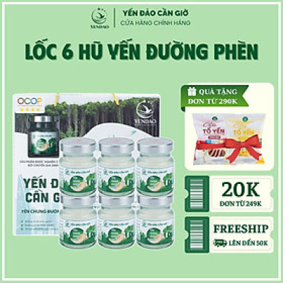 Yến Đảo - Hũ Yến Chưng Đường Phèn Bổ Dưỡng Hỗ Trợ Sức Khỏe Mọi Độ Tuổi Quà Tặng Cao Cấp 6 Lọ 70ml