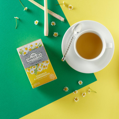 TRÀ AHMAD ANH QUỐC - CÚC (30g) - Camomile & Lemongrass - Giúp bạn giải độc, làm đẹp da và trị chứng mất ngủ