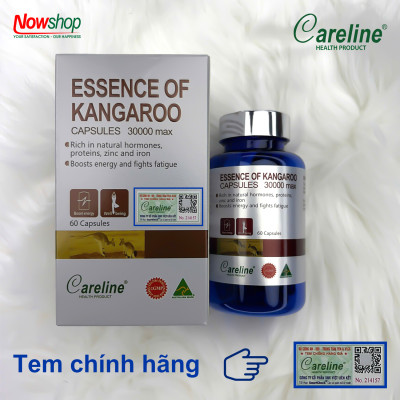 Essence of Kangaroo Careline Úc Hộp 60 viên tăng cường sinh lý nam, tăng testosterone tự nhiên