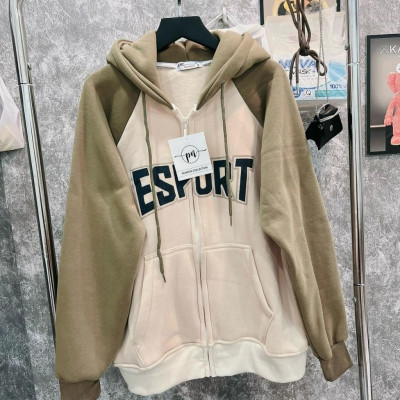 [LZ] Áo khoác nỉ dây kéo chữ esport có nón khoá kéo hàng rất đẹp cực hót-A2195