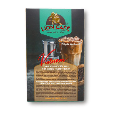 Cà phê Gu Sữa Đá Việt Nam Lion Cafe ( hộp 10 que )