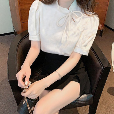 ÁO CỔ TÀU TAY NHÚN SÀNH ĐIỆU