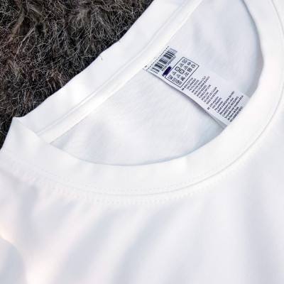 Áo thun nam nữ 80% Cotton White12
