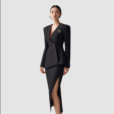 Chân váy bút chì xẻ KELSEY thiết kế cao cấp WHITE CHIC