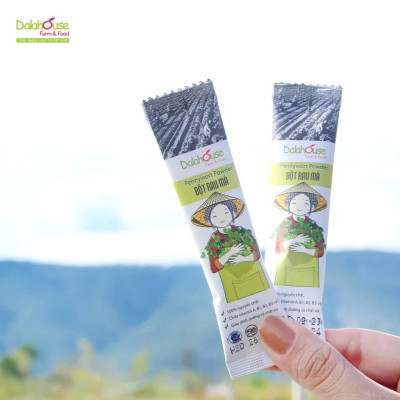 Bột Rau Má Hữu Cơ Nguyên Chất Sấy Lạnh Dalahouse - Thải Độc, Mát Gan, Lợi Tiểu, Giúp Hạ Sốt, Hỗ Trợ Giảm Mụn Nhọt, Rôm Sấy, An Thần, Cải Thiện Trí Nhớ, Hỗ Trợ Tiêu Hóa, Giảm Sẹo Lồi, Giảm Thâm, Đẹp Da, Tăng Cường Hệ Miễn Dịch, Phòng Ngừa Táo Bón