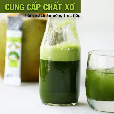 Bột Diếp Cá hữu cơ nguyên chất sấy lạnh Dalahouse - Hộp 20 gói nhỏ 3gr định lượng sẵn cho 1 lần sử dụng - Mát Gan, ngừa mụn, ngừa trĩ và táo bón. Hỗ trợ bảo vệ Phổi