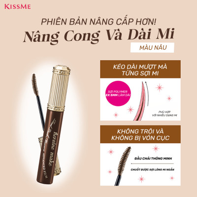 Mascara Màng Film Nâng Cao Siêu Chống Trôi Giúp Nâng Cong Và Dài Mi Kissme Heroine Make (6 G)