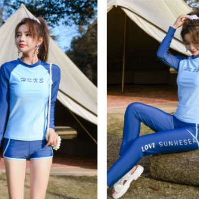 Bộ đồ bơi, bikini tắm biển nữ kín đáo quần áo dài che nắng - B.38