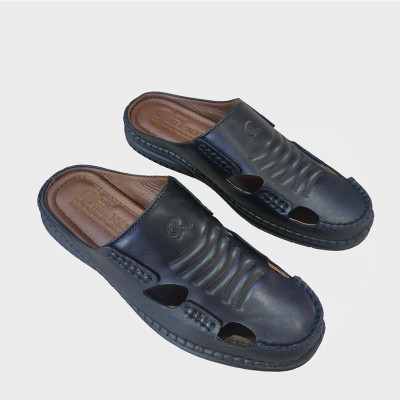 Dép Bít Mũi Nam HÀ NAM Da Bò Thật Cao Cấp GSB20111