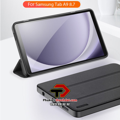 Bao da cho SamSung Galaxy Tab A9 2023 X110/X115 chính hãng Dux Ducis Domo viền mềm chống sốc - Hàng chính hãng