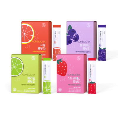 Trà Kombucha Detox Healslab Vị Nho Xanh Thơm Mát Giải Nhiệt Nhập Khẩu Hàn Quốc