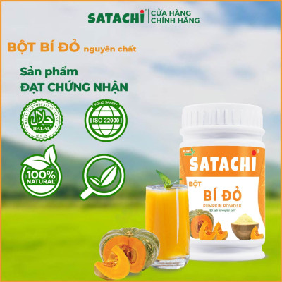 Bột Bí Đỏ nguyên chất SATACHI. Hộp 318g và