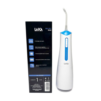 Máy Tăm Nước Không Dây LAICA PC4008 Dung Tích 300ML - Xoay 360 - Thương Hiệu ITALIA - Hàng Nhập Khẩu Chính Hãng