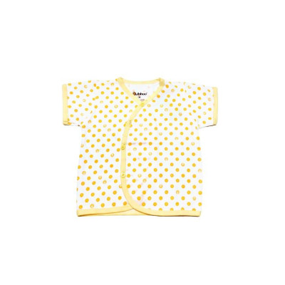 Sơ sinh - Áo sơ sinh cổ tim tay ngắn chấm bi BABIBOO BB49