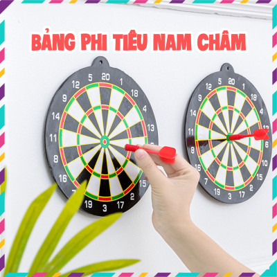 Bảng gỗ phóng phi tieu kèm 4 phi tieu (30cm), trò chơi phóng phi tieu xả stress hiệu quả