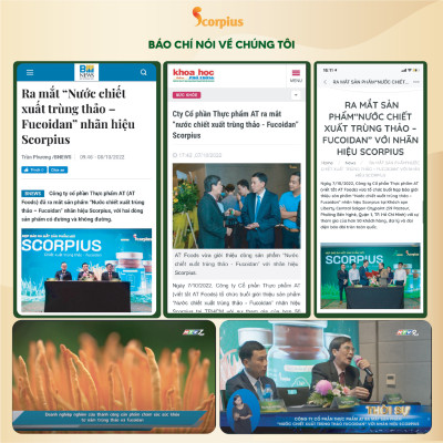 [LOẠI THƯỢNG HẠNG] Nước chiết xuất trùng thảo fucoidan không đường SCORIUS 420ml bồi bổ sức khỏe