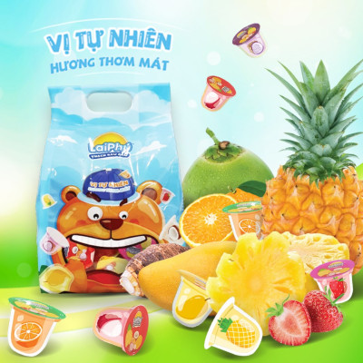 Thạch Rau Câu Lai Phú Vị Trái Cây 1kg