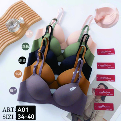(TĂNG SIZE) Combo 3 Áo ngực nữ, Áo lót su đúc hình lá có may chống rách không gọng đệm 3cm mềm mại LÁ MOI