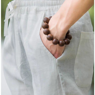 quần nam đũi linen đi biển